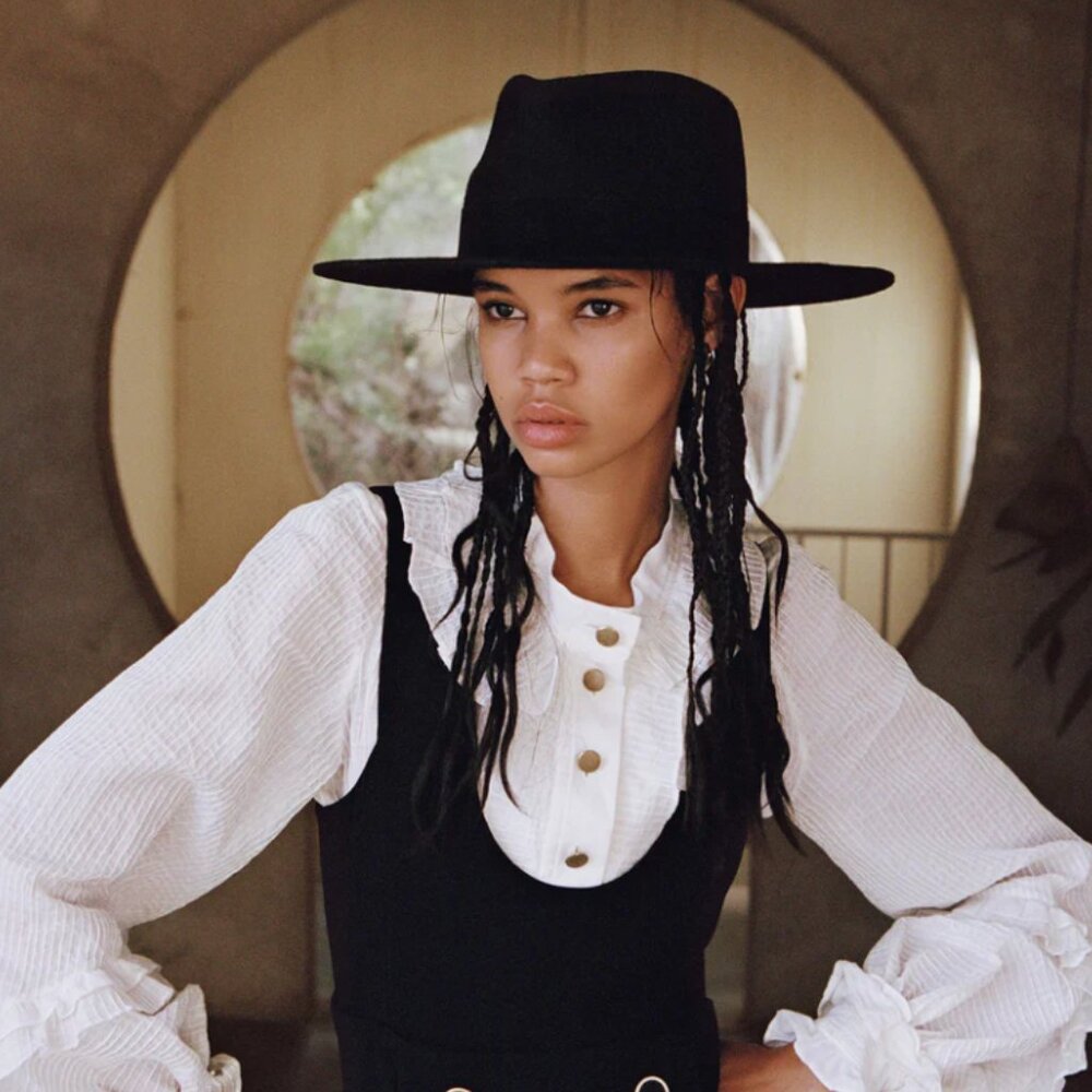 Lack of Color The Mirage Wide Brimmed Hat in Black